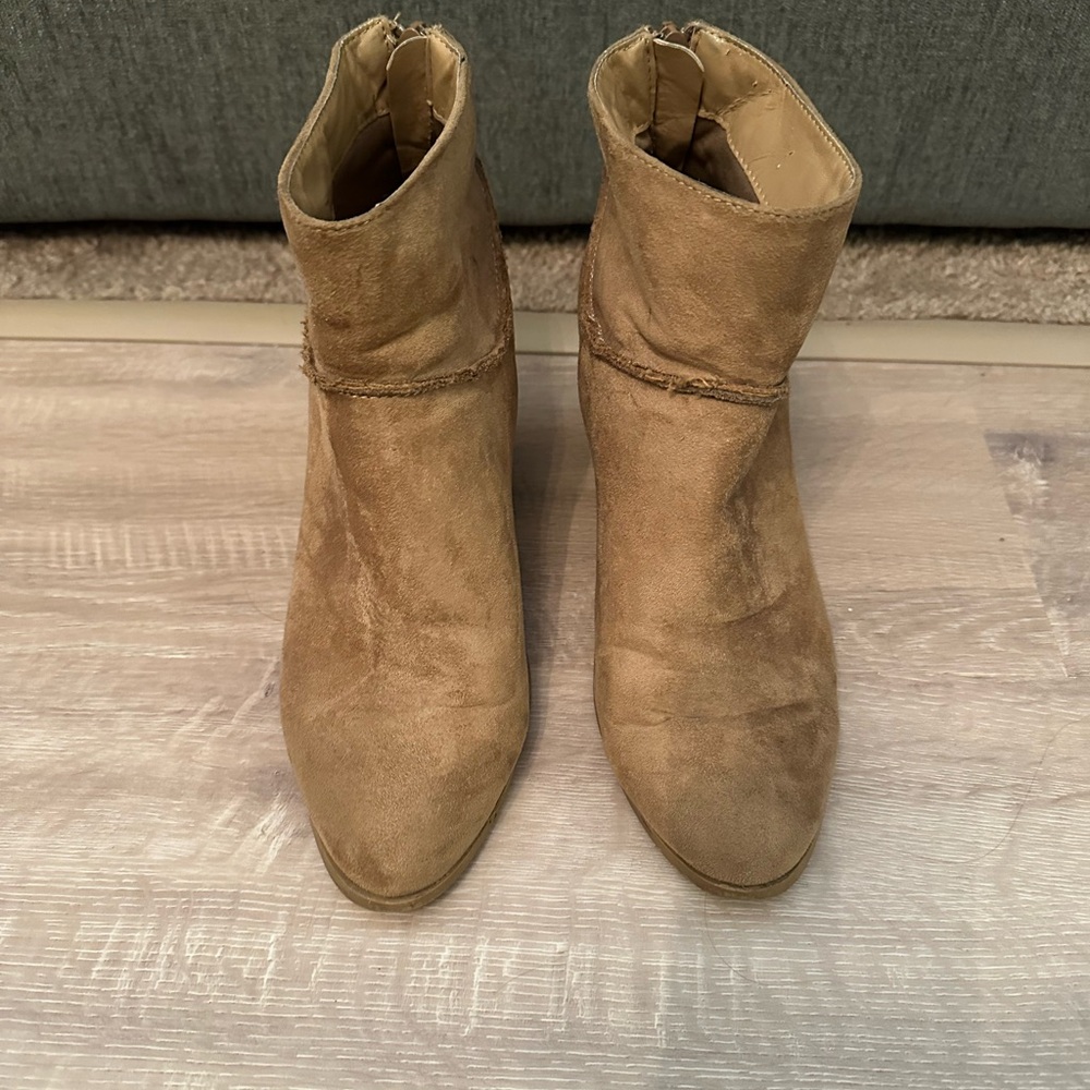 Tan Suede Ankle Boots
